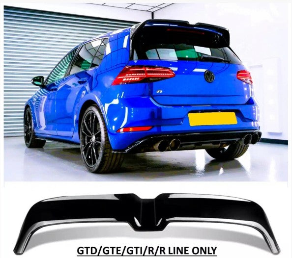 VW Golf R OT Style Gloss Black Boot Spoiler Wing MK7 MK7.5