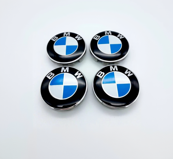 Original BMW Set of 4 BMW alloy wheel centre caps 68mm